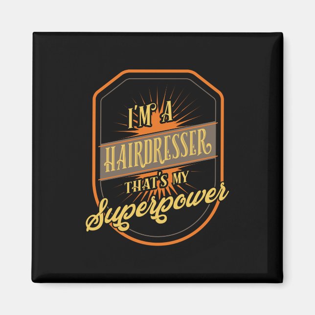 Hairdresser Hairstylist Profession Magnet (Framsidan)