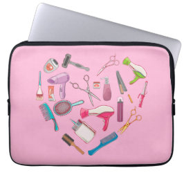 Hairdresser Hairstylist Verktyg Heart Laptop Fodral