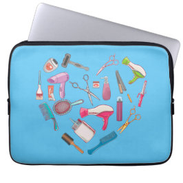 Hairdresser Hairstylist Verktyg Heart Laptop Fodral