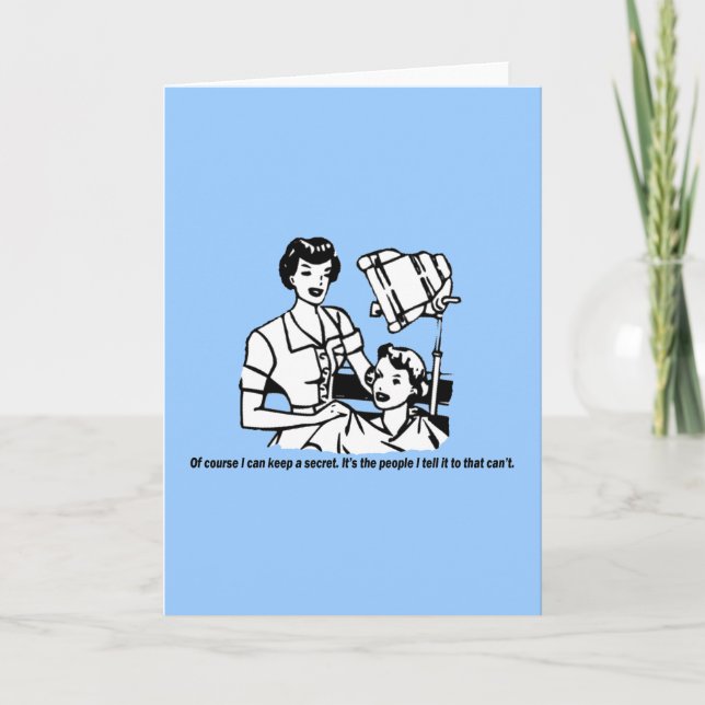 Hairdresser Humor - jag kan naturligtvis behålla e Kort (Framsida)