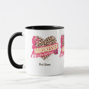 Hairdresser Leopard Hair Hustler Hairstylist Mugg