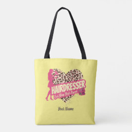Hairdresser Leopard Hair Hustler Hairstylist Tygkasse