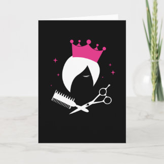 Hairdresser Logotyp Team Hairdressing Salon Kort