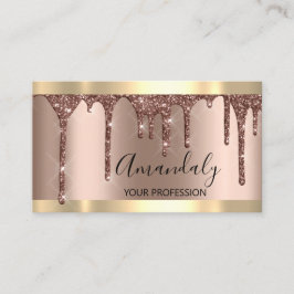 Hairdresser Makeup Artist Lash Ro Guld  Visitkort
