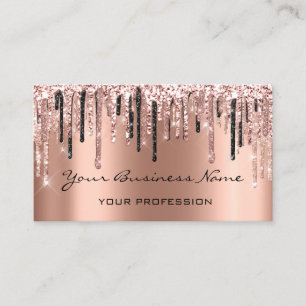 Hairdresser Nagel Makeup Eyelash Ro Guld Visitkort