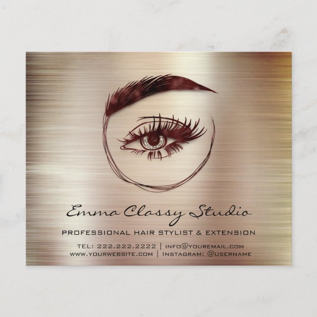 Hairdresser Nagel Stylist Pris List Ro Flygblad (Framsidan)