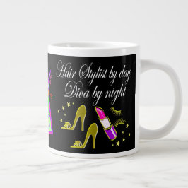 HAIRDRESSER OCH HAIR STYLIST-PERSONLIG JUMBO MUGG