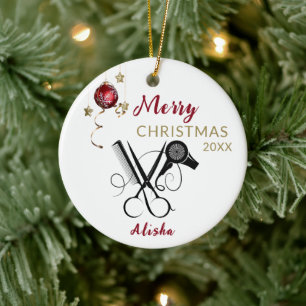 Hairdresser Professionell Salon Ceramic Ornament