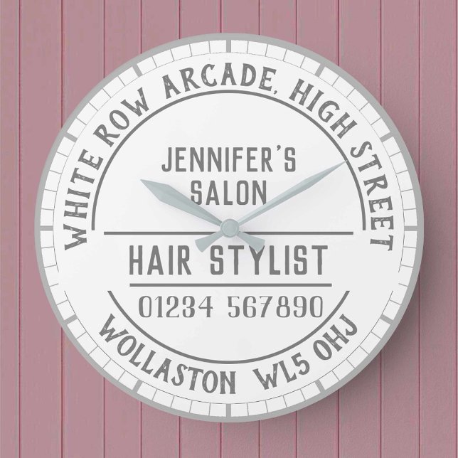 Hairdresser Salon Wall Clock Stor Klocka (Skapare uppladdad)