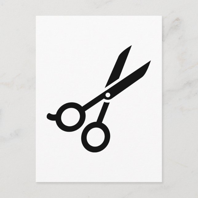 Hairdresser scissars vykort (Framsida)