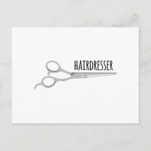 Hairdresser Scissors Vykort