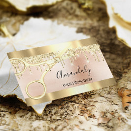 Hairdresser Stylist Coiffeur Guld Sissors Ro Visitkort