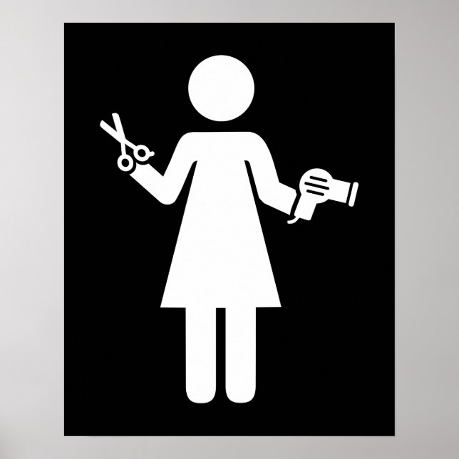 Hairdresser Symbol Poster (Framsidan)