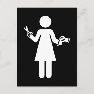 Hairdresser Symbol Vykort