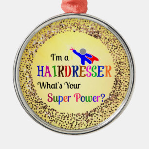 Hairdresser Toppen Power Ceramic Ornament