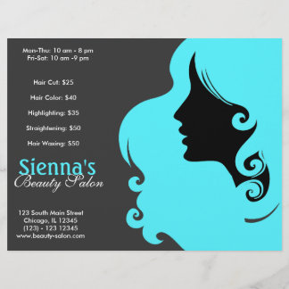 Hairdresser (turkos) reklamblad