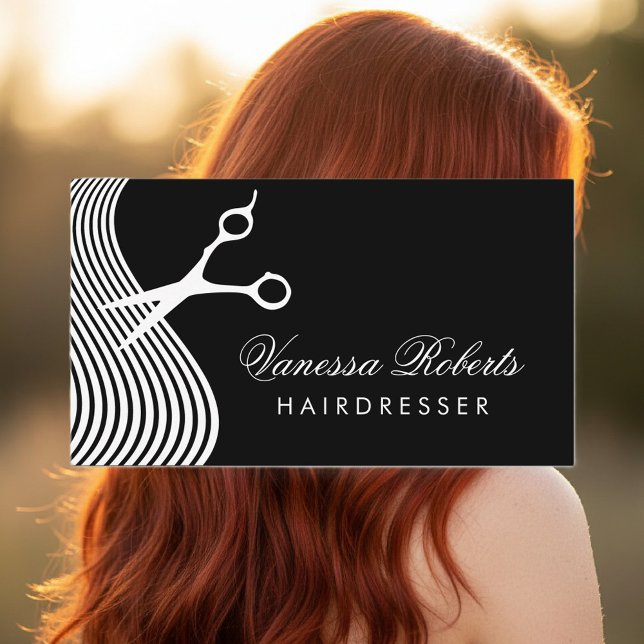 Hairdresser-visitkort | Yrkesmall Visitkort (hairdresser business card)