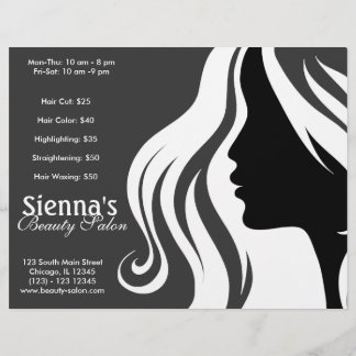 Hairdresser (vit) reklamblad