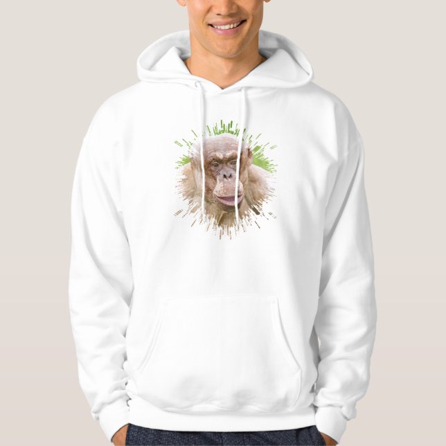 Hairless Chimpanzee Hoodie (Framsida)