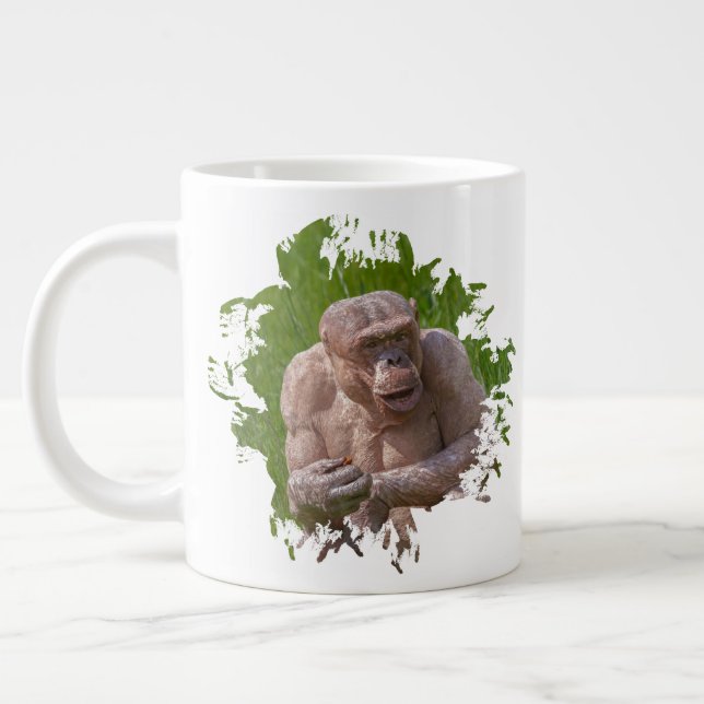 Hairless Chimpanzee Jumbo Mugg (Vänster)