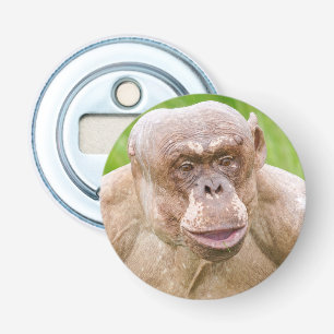 Hairless Chimpanzee Magnet Keychain Flasköppnare