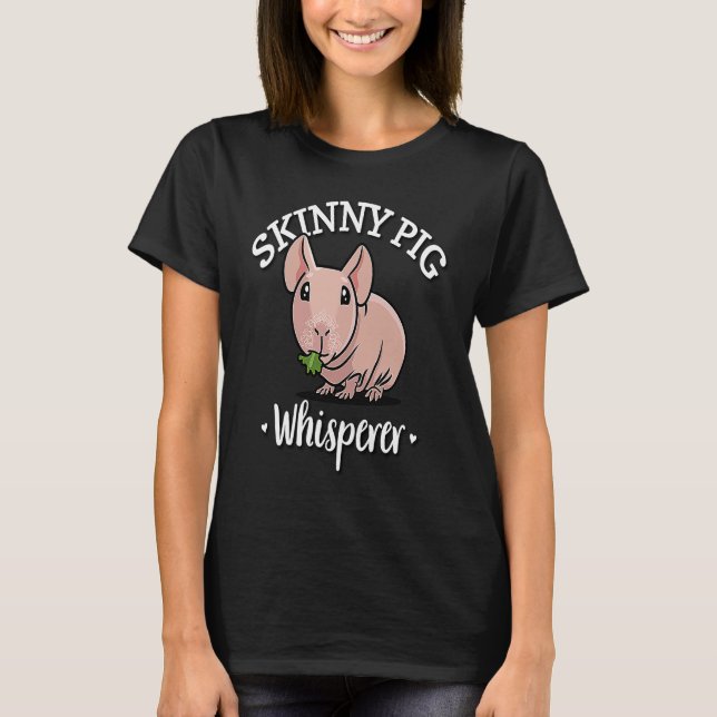 Hairless Guinea Pig  4 T Shirt (Framsida)