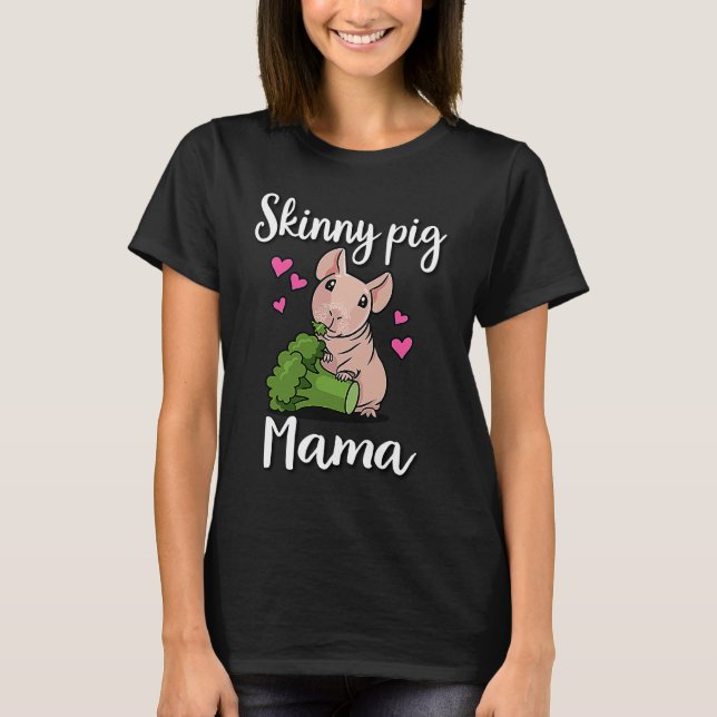 Hairless Guinea Pig  7 T Shirt (Framsida)