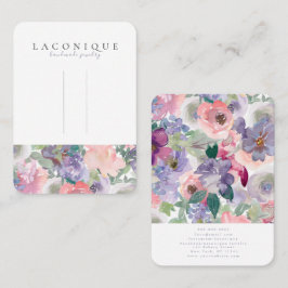 Hairpin Visning | BLOMMIGT | Vattenfärg  | Lila Bu Visitkort