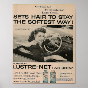 Hairspray Ad 1957 Poster
