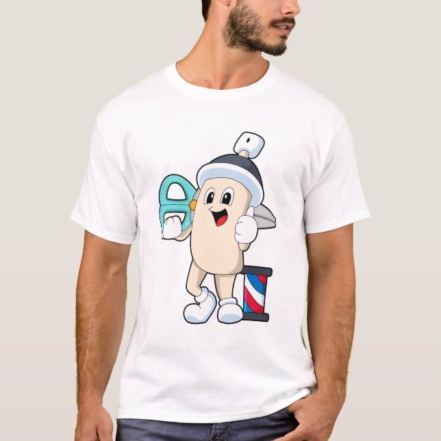 Hairspray som Hairdresser med sax T Shirt (Framsida)