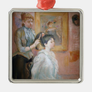 Hairstyle (av Berthe Morisot) Julgransprydnad Metall