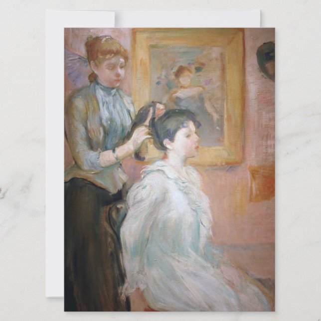 Hairstyle (av Berthe Morisot) Kort (Framsida)