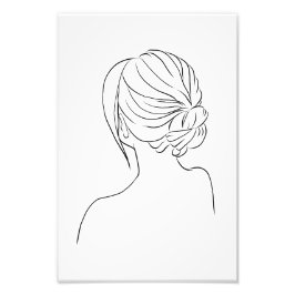 Hairstyle Teckning Poster utskrift från Min Sims 4