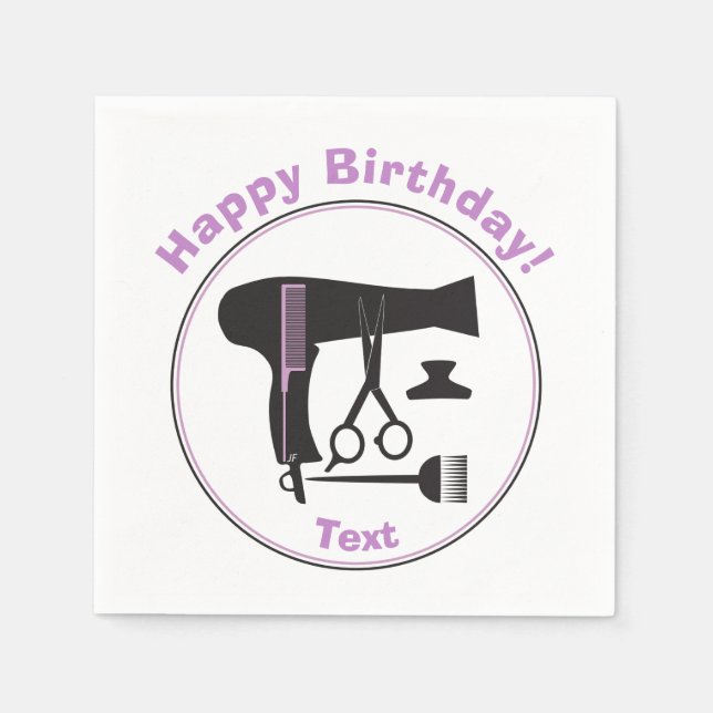 Hairstyle verktyg pappersservett (Framsidan)