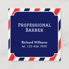 Hairstylist Barber Fyrkantigt Visitkort
