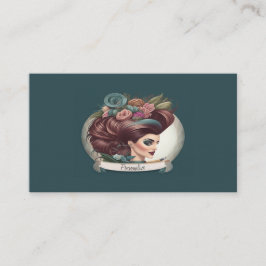 Hairstylist Beauty Parlor Salon Cosmetic Supplies Visitkort