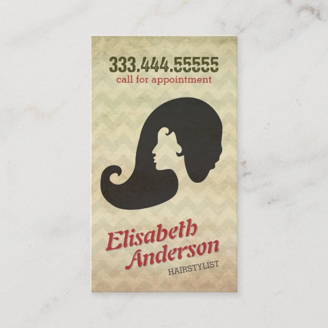 Hairstylist Beauty Salon Möte Reminder Card Tidsbeställning Kort (Framsida)