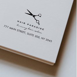 Hairstylist Beauty Salon Returadress Självfärgande Stämpel