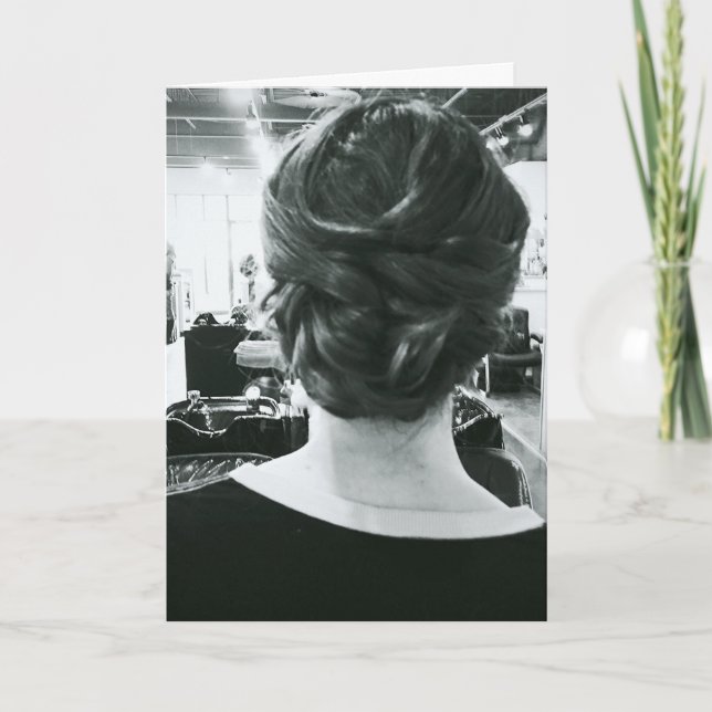 Hairstylist Birthday Card Kort (Framsida)