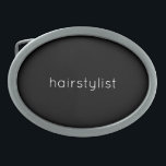 Hairstylist Black White Modern Spa Salon Snyggt<br><div class="desc">Tryckt med texten "hårstylist" i svart bakgrund! Du kan ändra färg eller text som du vill. Gör en underbar gåva eller fest till frisyr!</div>