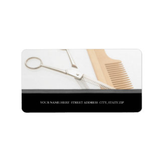Hairstylist- eller Salon-Adressetiketter Adressetikett