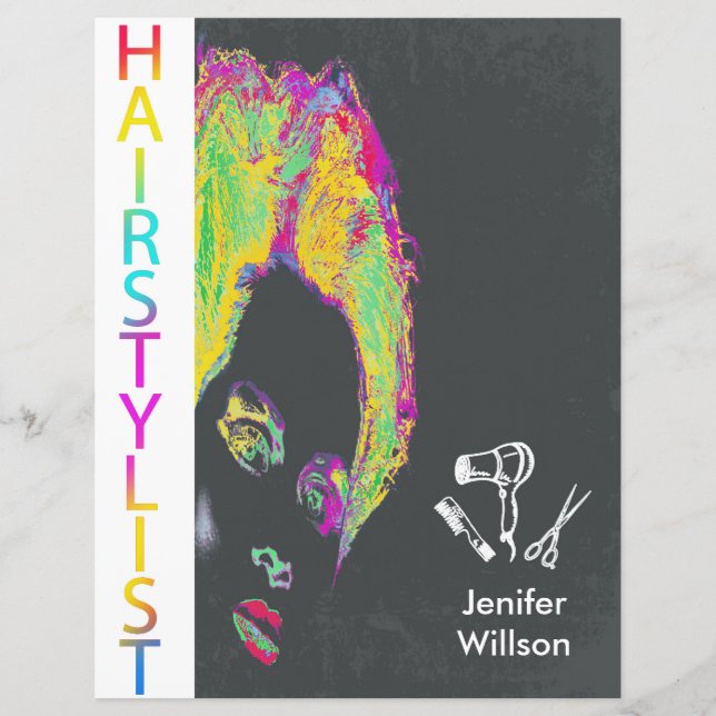 Hairstylist Flyer (Framsidan)