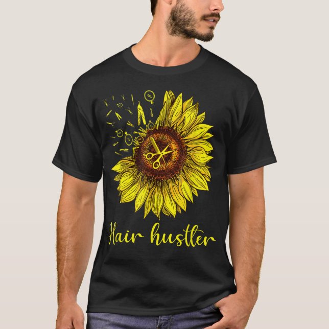 Hairstylist Hair Hustler Shirt St Solros Gift T Shirt (Framsida)