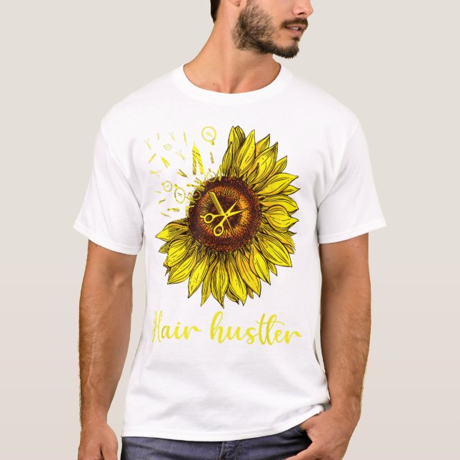 Hairstylist Hair Hustler Shirt St Solros Gift T Shirt (Framsida)