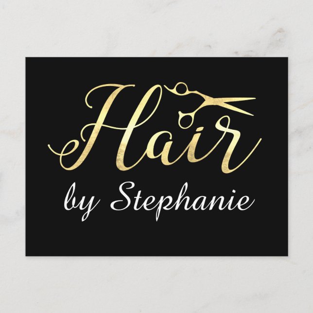 Hairstylist Hair Salon Vykort (Framsida)