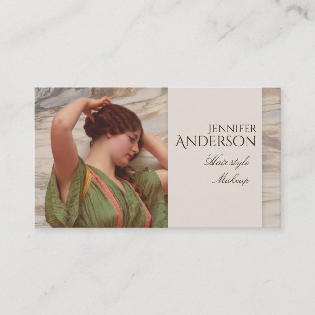 Hairstylist Hairdresser Makeup Beauty CC0017 Visitkort (Framsida)
