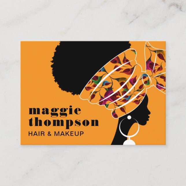 HAIRSTYLIST | Hairstylist & Beautician Business Ca Visitkort (Framsida)