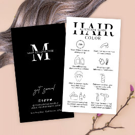 Hairstylist Hairstylist - Minimalist Hair Färg Aft Visitkort