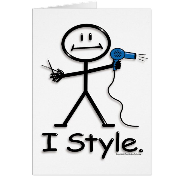 HairStylist Hälsningskort (Framsidan)