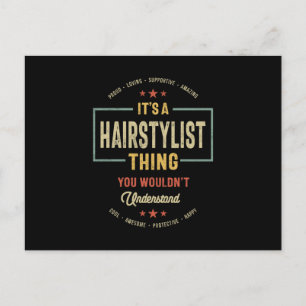 Hairstylist Job Title Manar Women Gift Vykort
